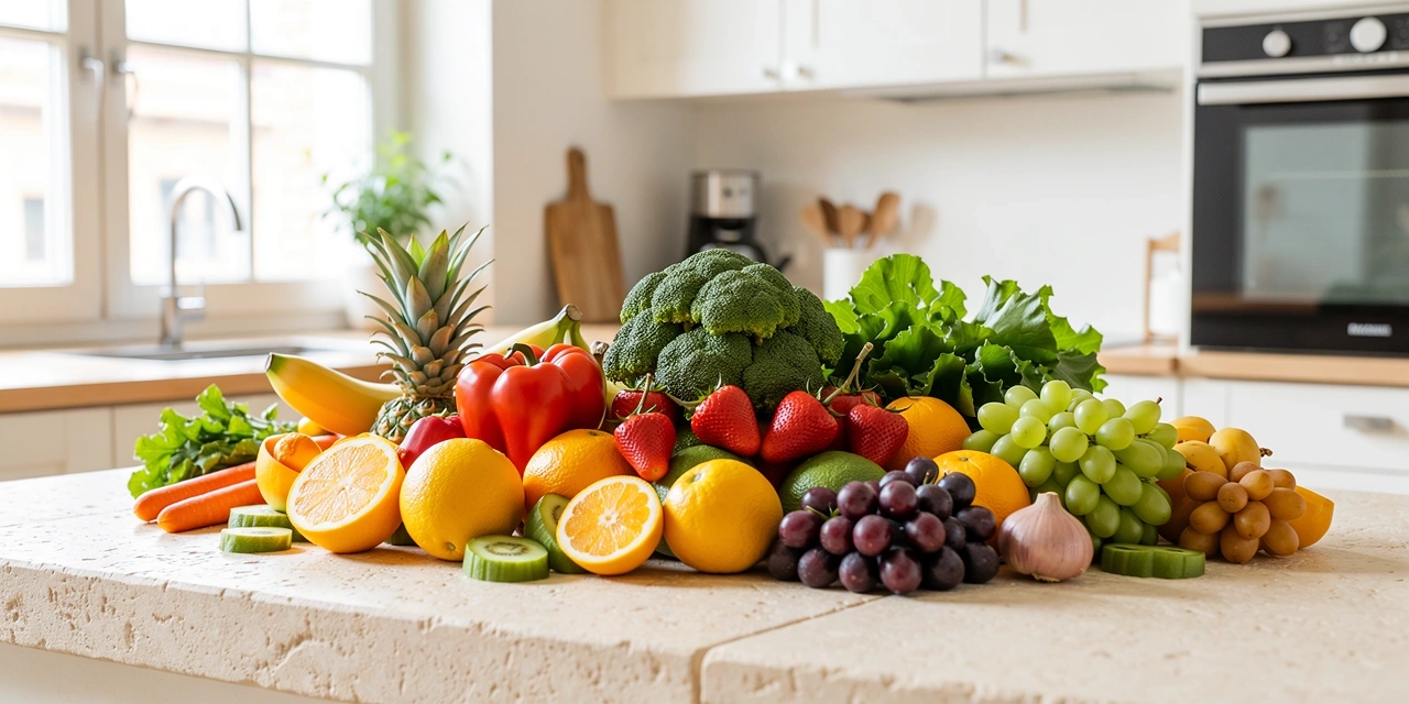 Frische Zutaten für gesunde Ernährung